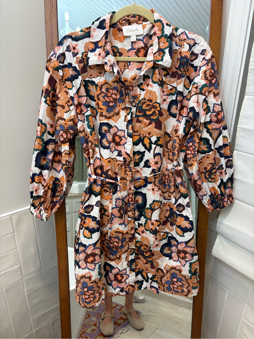 Cleobella Elisha Mini Dress in the desert floral size S 100% organic cotton - Picture 4 of 7